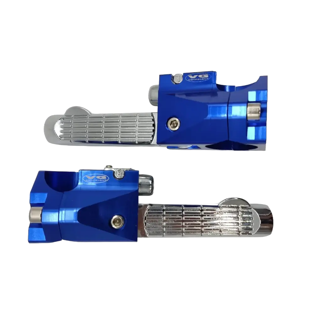 Posapies Traseros Yamaha BWS 125 Aluminio Azul