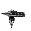 Puños 7/8 Chopper Cromados Metalicos Bufalo Con Punta