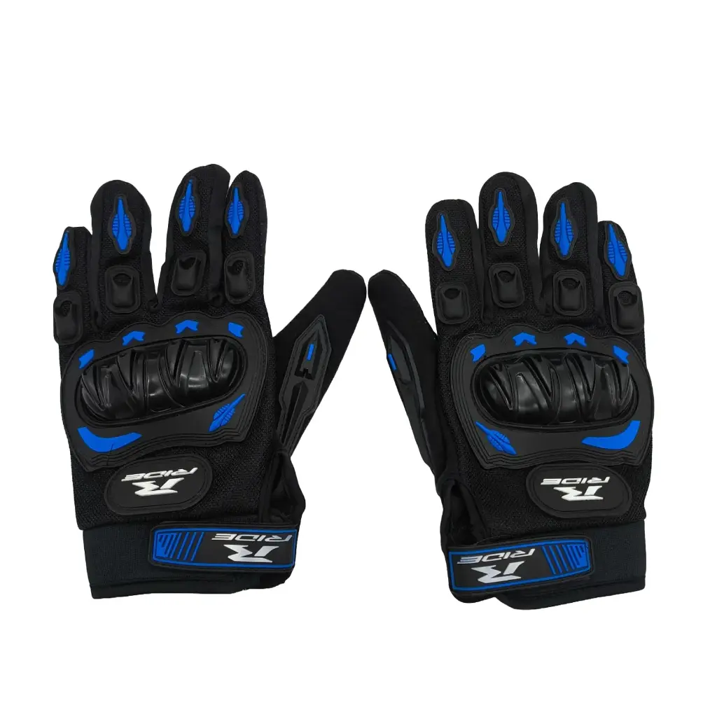 Guantes Urbanos Negros con Azul Extra Grandes