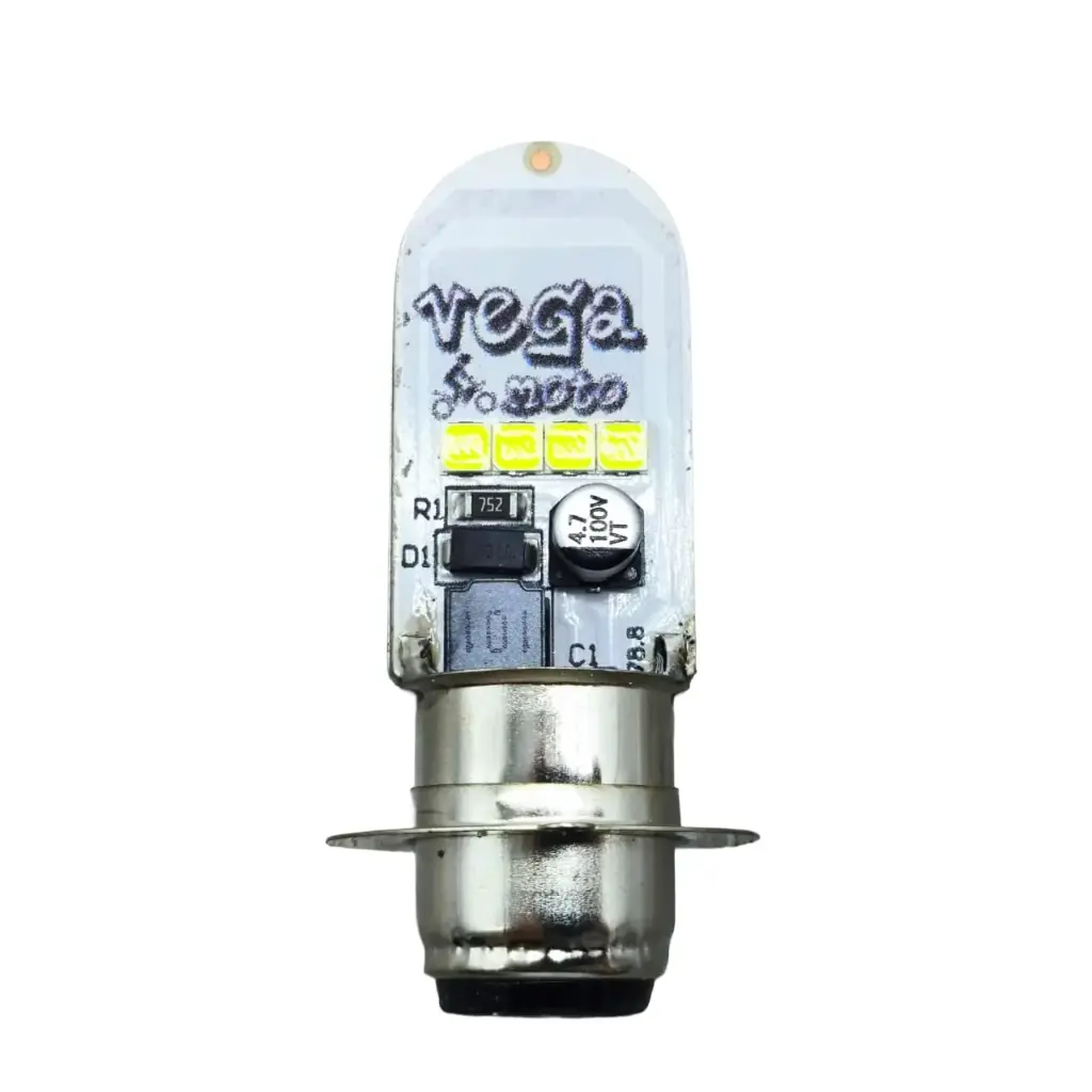 Foco 8 Led Placa Ultra Brillante 12v H6 P15D Italika Yamaha Honda