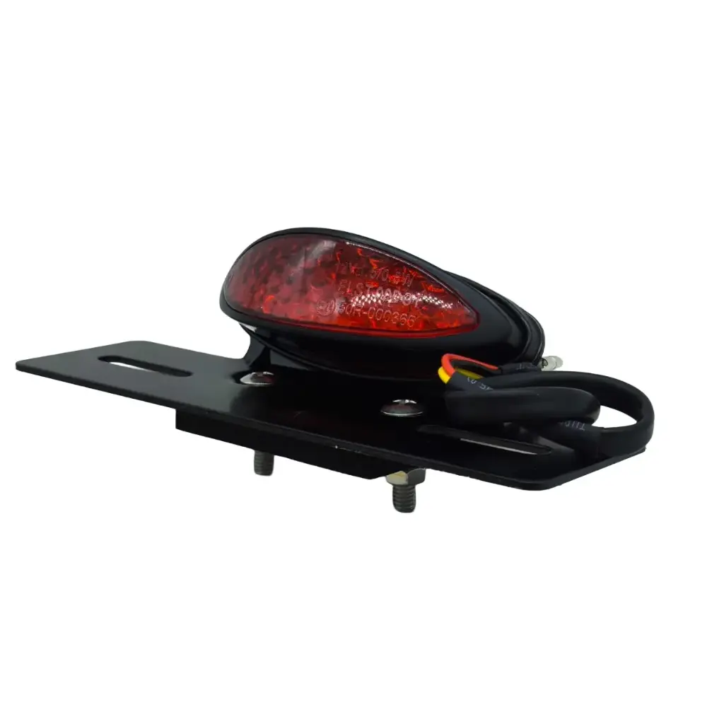 Calavera Stop Luz Freno LED Ovalada Roja Porta Placas