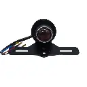 Calavera Stop Luz Freno LED Chopper Redonda Porta Placas