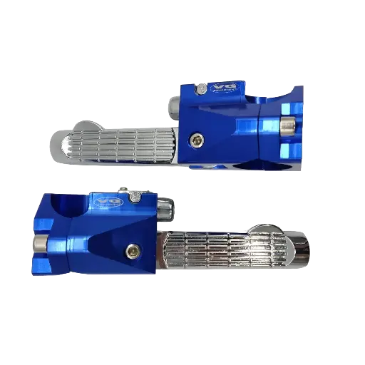 [PP-TY-001] Posapies Traseros Yamaha BWS 125 Aluminio Azul